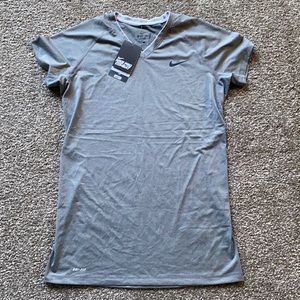 Nike Pro Combat Gray Fitted Dri-Fit Base Layer - L